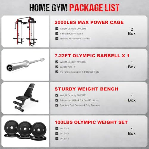 Image of WM3-V4 Folding Squat Rack, Wall Mounted Power Rack with Dual Independent Pulley System, Functional Trainer with 5 Adjustable Function Modes for Space Saving