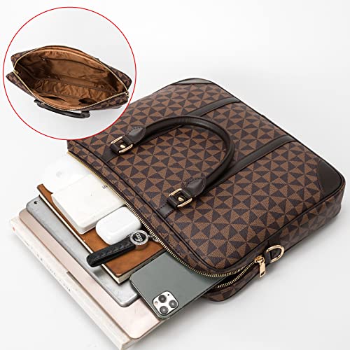 Designer Briefcase 15.6 Laptop Bag,Computer Tote Bag Handbag Shoulder Bag Satchel for Office Business Travel3