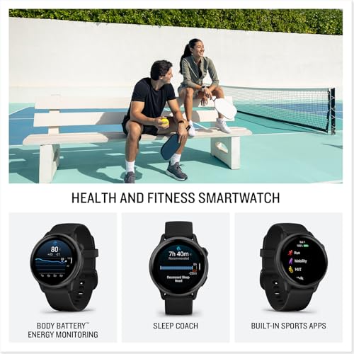 undefined Garmin vívoactive® 6, Health and Fitness GPS Smartwatch, AMOLED Display, Up to 11 Days of Battery, Slate with Black Band の商品画像 4