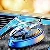 Helicopter Air Freshener Car, Helicopter Rotating Solar Car Perfume Air Freshener, Luxury Alloy Car Fragrance Diffuser Aromatherapy Ornaments for Car Dashboard #2