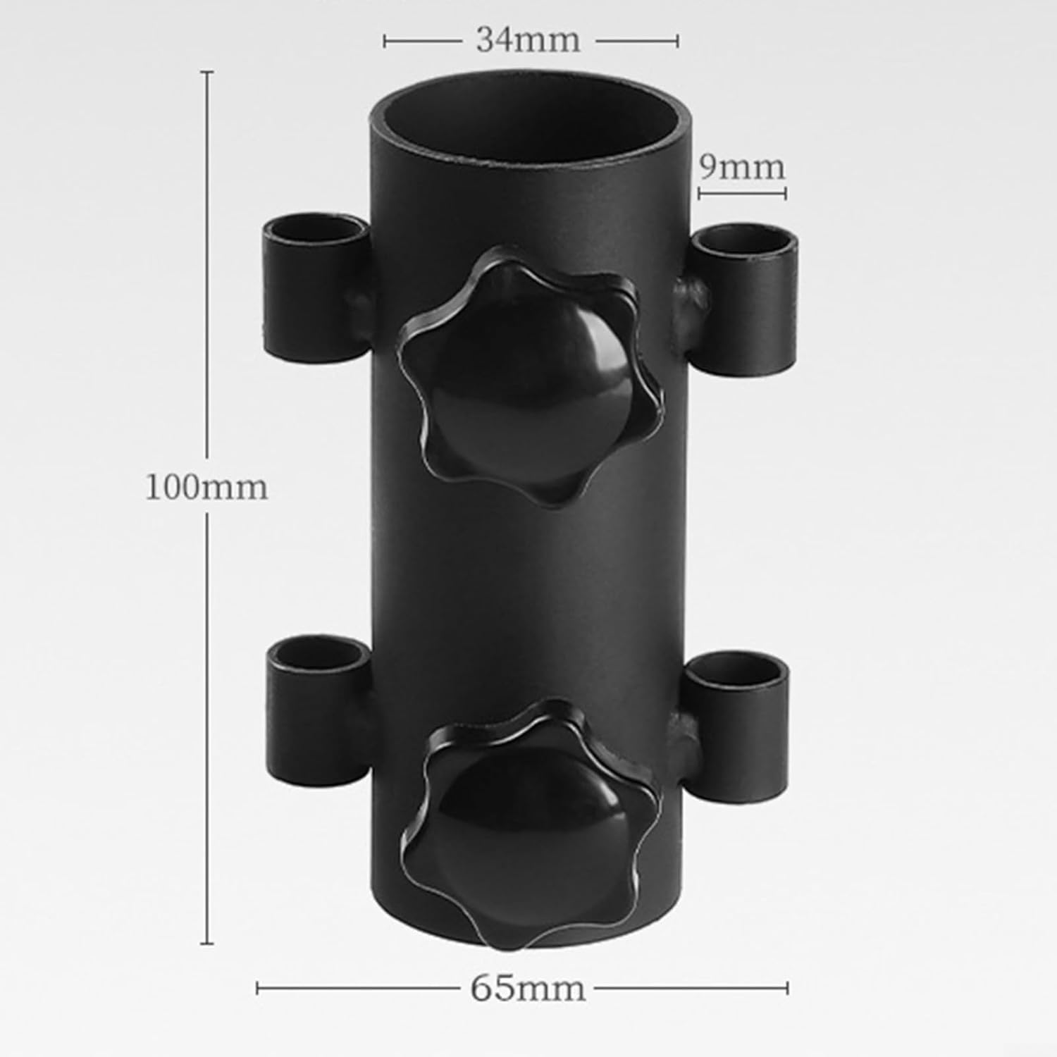 Soporte ajustable para toldo de tienda de campaña, soporte de poste de lona, tubo fijo para toldo, soporte negro para tienda de campaña para camping, pesca, senderismo, picnics al aire libre