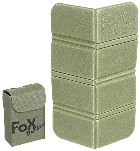 Fox Outdoor Thermal Folding Seat Cushion with MOLLE Bag (Olive)
