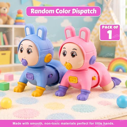 Image of Zest 4 Toyz Musical Toys for Kids | Crawling Baby Toys for 6 to 12 Months | Interactive Learning Sound Action Toy with Soft Music for Babies Toddlers Infant | Birthday Gift -Assorted Color