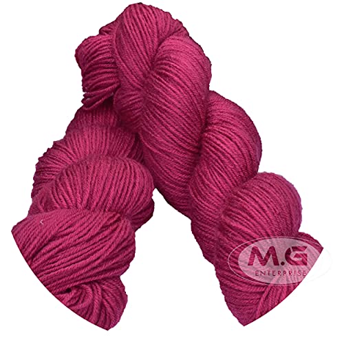 Image of Brilon Rosewood (300 gm) Wool Hank Hand Knitting Wool /Art Craft Soft Fingering Crochet Hook Yarn, Needle Knitting Yarn Thread dye SM-CEHD