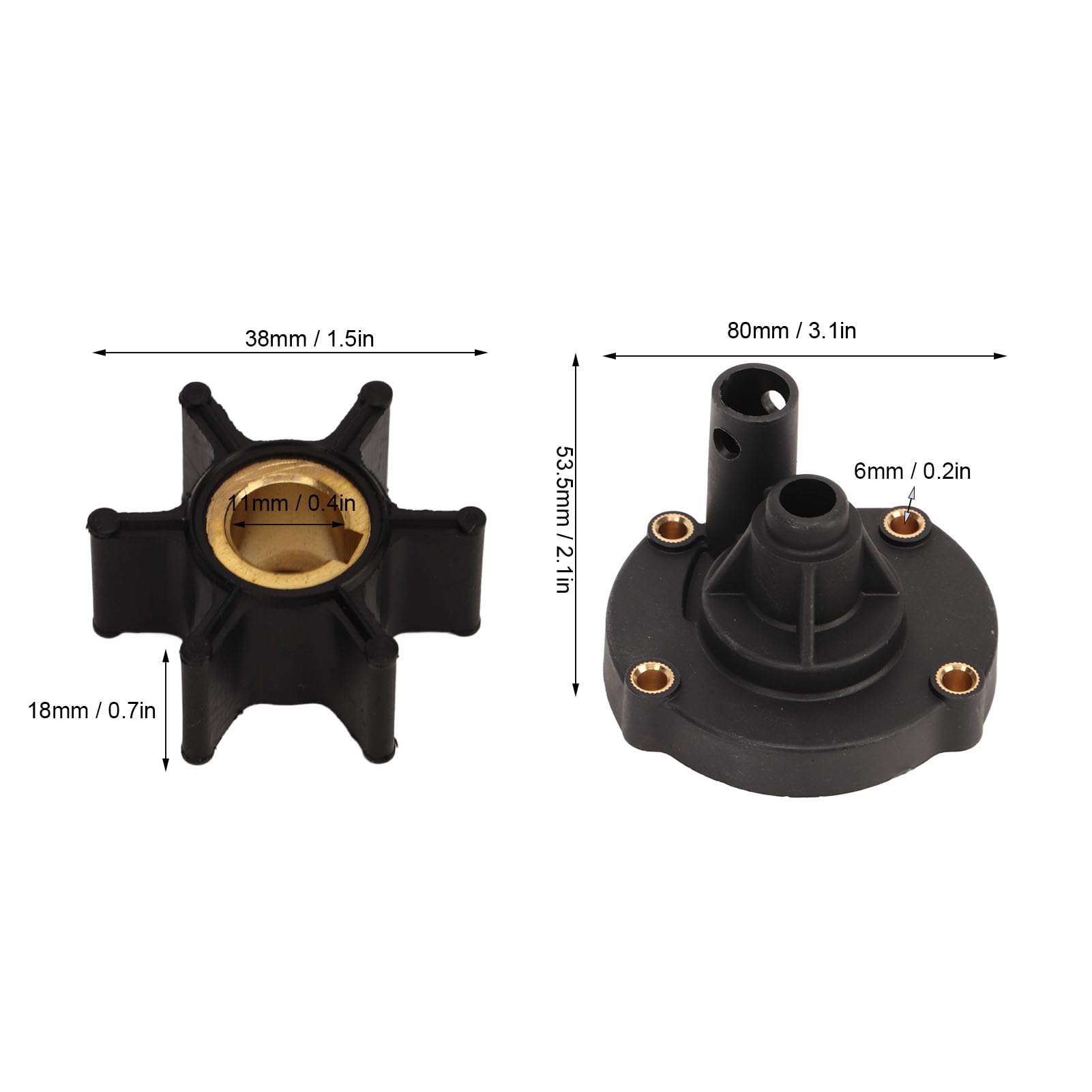 Kit Girante Pompa Acqua Set di Riparazione Durevole Facile Installazione per per Appassionati di da Diporto