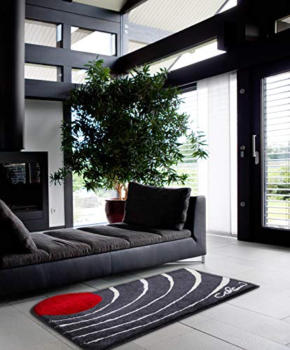 Grund Designer Bath Mat COLANI, Ultra Soft and Absorbent, Anti Slip, 5 Years Warranty, Colani 2, Bath Mat 60x100 cm, Anthracite