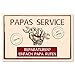 Produktbild Werkstatt Schild als Geschenk für Papa zum Vatertag - Geschenkideen für den Vater zu Weihnachten oder Geburtstag - 30x20 cm Kunststoff Papas Service