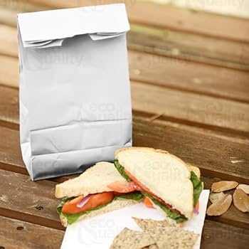 Amazon.com: Paper Lunch Bags 3 Lb White Paper Bags 3LB
