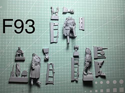 Weizhang 1/35 WWII Deutscher Panzersoldat Harzsoldaten-Modellbausatz (5 Personen, kein Panzer) unbemalter Druckguss… – Bild 6