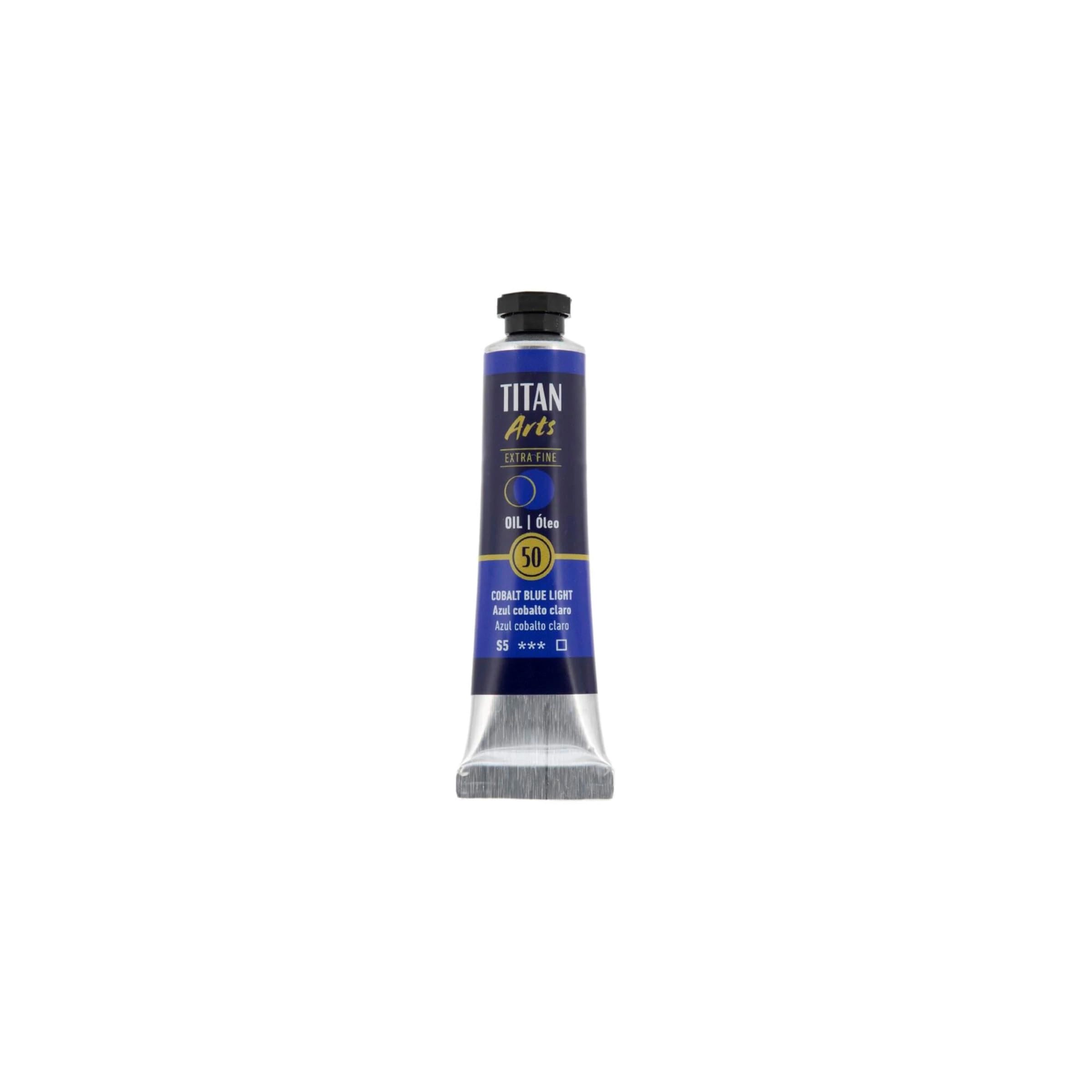 ÓLEO AZUL COBALTO CLARO TITAN Extrafino 6 - 20ml. Nº 50