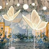 Lámpara de pie LED de mariposa, iluminación decorativa de pie ajustable para bodas y fiestas