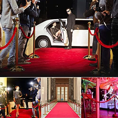 10 Ft Twisted Rope Barrier - Stylish Black Crowd Control Queue Rope for Events, Hotels, Celebrations, Hospitals & Banks - Perfect for Red Carpet Safety