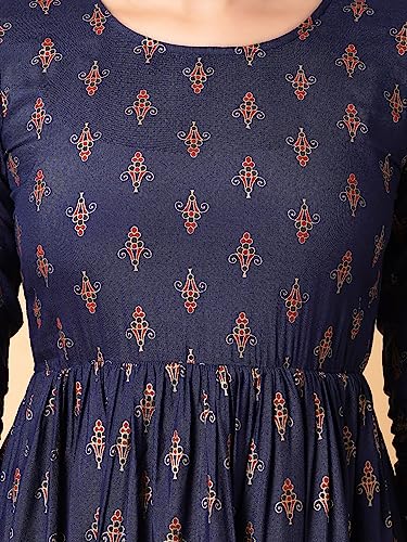 Image of Daevish Women's Rayon Floral Regular Kurta