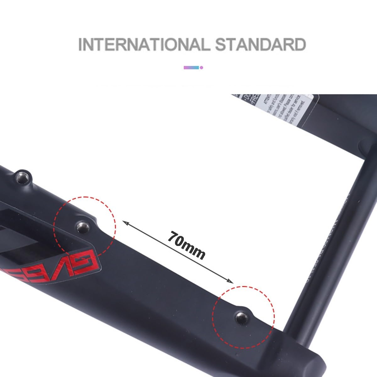 Horquilla de suspensión neumática para Bicicleta de Carretera 700C, Tubo de dirección cónico de 1-1/8 Pulgadas, Eje pasante, 12 * 100 mm, Horquilla Delantera para Bicicleta, 60 mm