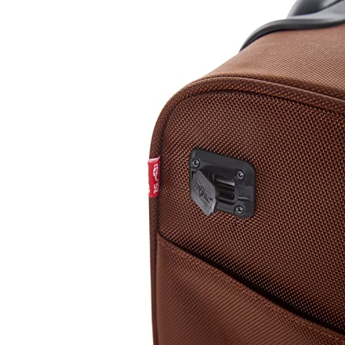 Image of TPRC 15 inch Underseat Carry-On Luggage Airline Approved Personal Item with USB Charging Port, Brown
