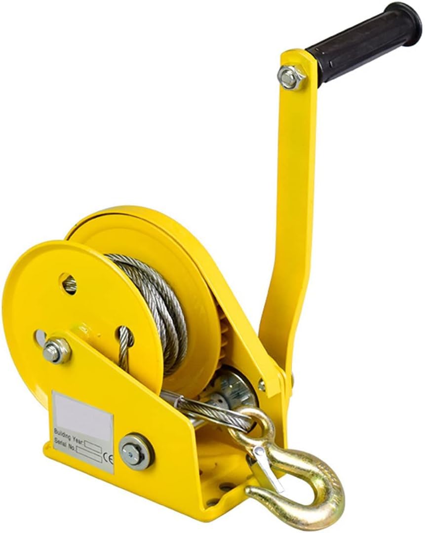 Treuil manuel autobloquant acier inoxydable 304 tracteur petite grue 1200lbs