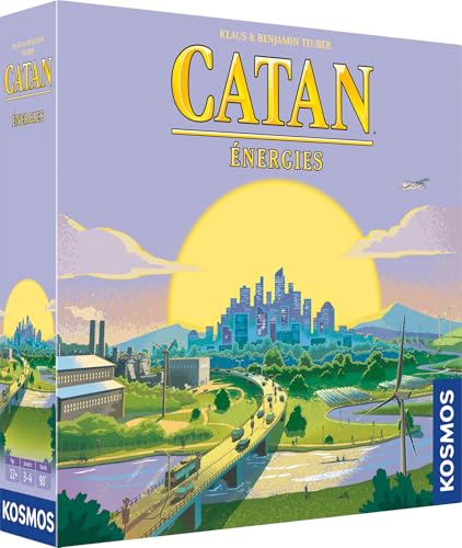 Asmodee Kosmos Catan: Energies - Juegos de Mesa - Juegos de Mesa - Juego de Estrategia a Partir de 12 años - 3 a 4 Jugadores - 90 min - Versión Francesa