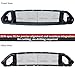 WildWell Mustang Grill For Ford Mustang 2018-2023 Front Upper Hood Grill Mesh Style Black