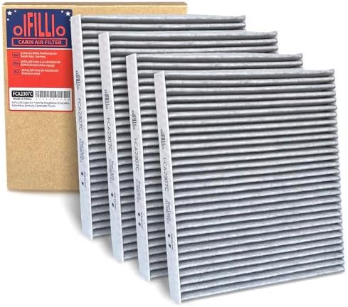 4pcs OIFILLIO Cabin Air Filter For Freightliner M2 106 108SD 114SD 122SD Trucks Select Models, Replace ABP N10g 36000006, AF26427, PA5359, 49082, P614547, PA10188 Spongy Electrostatic Fiber