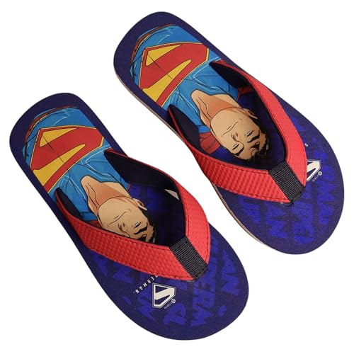 Kidsville Official Marvel Comics Spiderman Printed Kids Boys Flip-Flop | Soft, Non-Slip, Indoor, Outdoor, House Slipper, Comfortable & Durable Footwear for Children