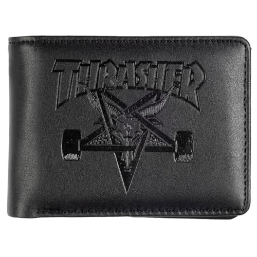 Thrasher Skate Goat Leather Wallet - Black