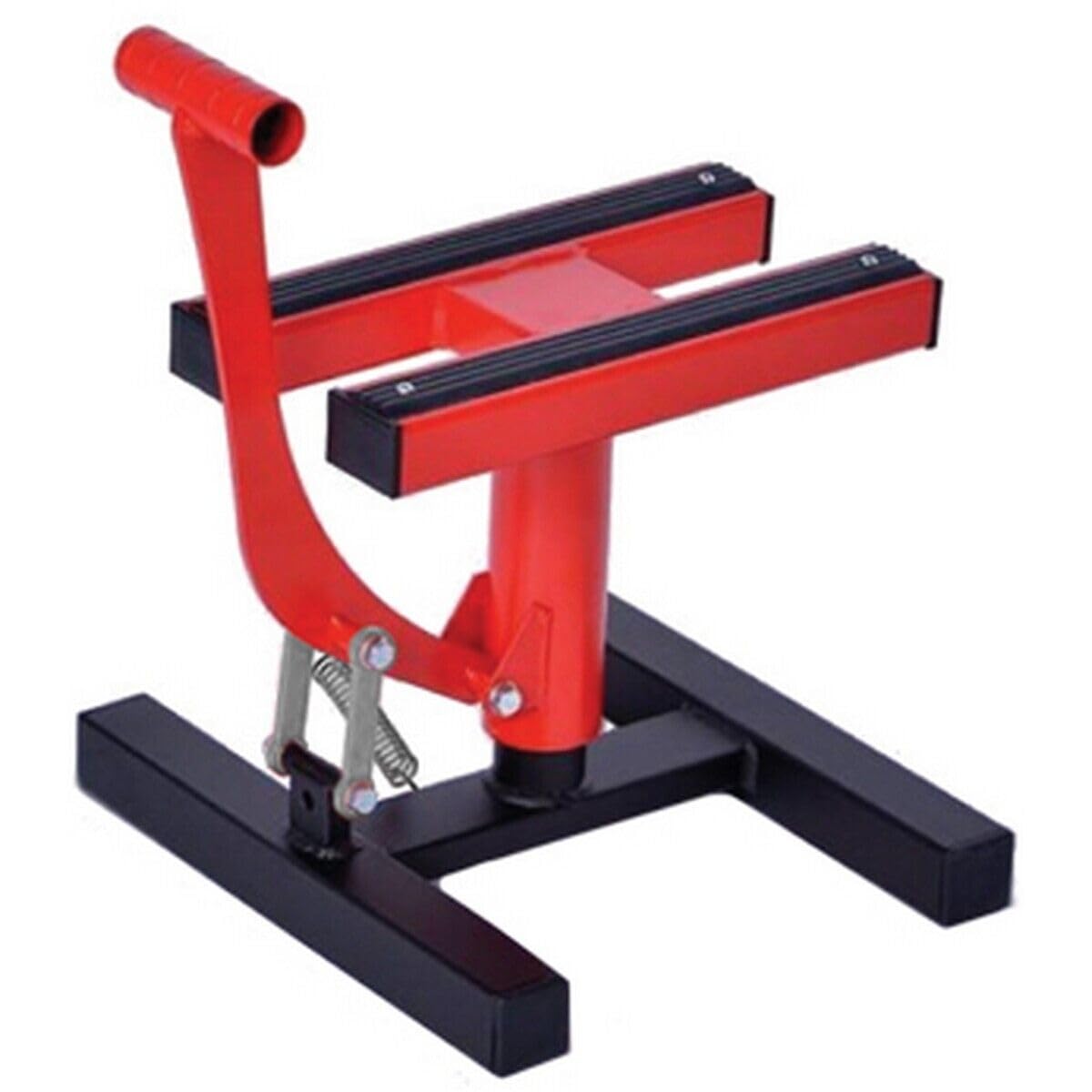 Cruizer - Cavalletto centrale alza moto Rosso cross enduro motard per manutenzione, portata massima 200 Kg