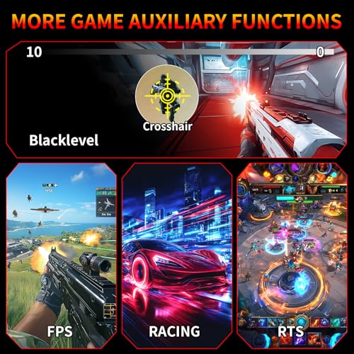undefined SANSUI 27 Inch WQHD 2560X1440 Curved Gaming Monitor, 180Hz MPRT 1ms Computer Monitor,HDMI2.0 * 2, DP1.2 * 2, Freesync, Curved 1500R, 5000:1 Contrast Ratio, 120% sRGB,HDR(ES-G27C1Q DP Cable Included) の商品画像 5