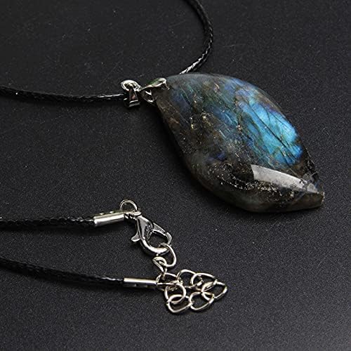 Miniatura 6 de 1 collar curativo de piedra lunar de labradorita natural, regalo