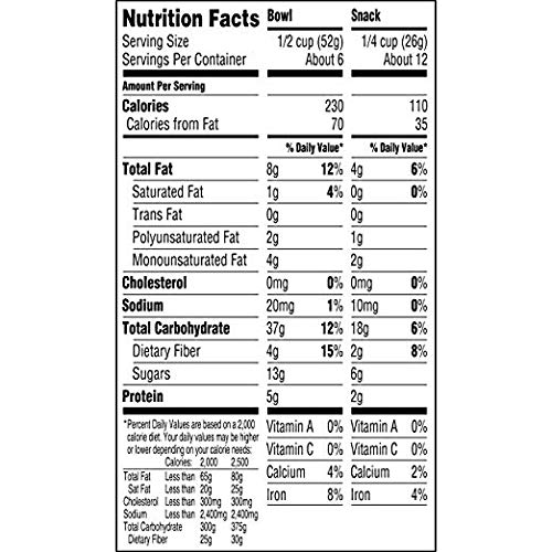 Quaker Real Medleys Super Grains Granola, Blueberry Pecan, 6 Count