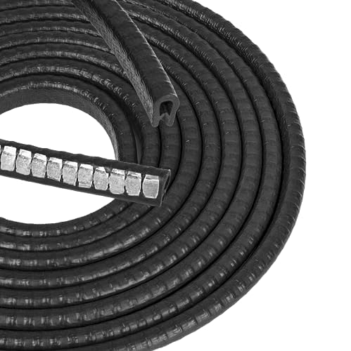 Edge Trim Black Small, Fits Edge 1/16 to 1/8 Inch, Length 10 Feet (3 Meter)