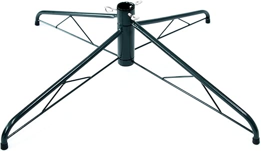 27.6 inch Large Christmas Tree Stand for Artificial Trees, Folding Christmas Tree Base for 3 Ft to 9 Ft Artificial Trees, Fits 0.5-1.25 Inch Tree Pole,(Green)