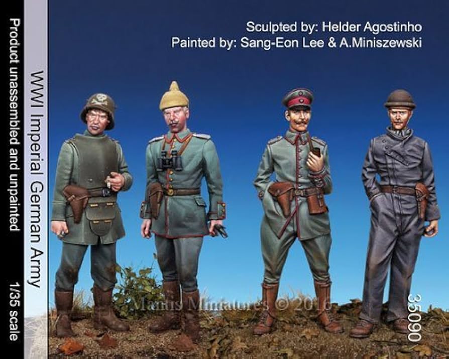 レア　1/35？　ドイツ軍？　ミリタリーフィギュア　4個セット Amazon | マンティスミニチュア 1/35 フィギュアシリーズ WW1