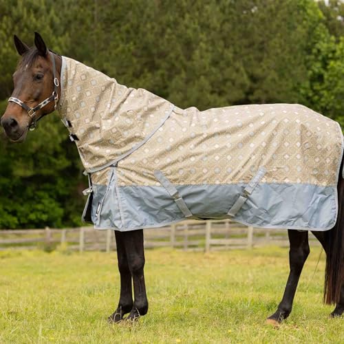 Image of Equinavia Norse Horse Blanket Waterproof, Dry, Lightweight Turnout Blanket | Breathable Turnout Horse Sheets for Real Horses for Wet Mild Weather Use, Durable, No Fill Rain Protection, Outdoor Coverage