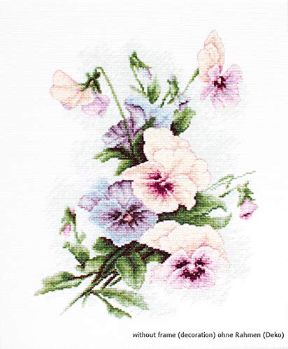 Luca-S Cross Stitch kit, Fabric, Pink, by The Yard