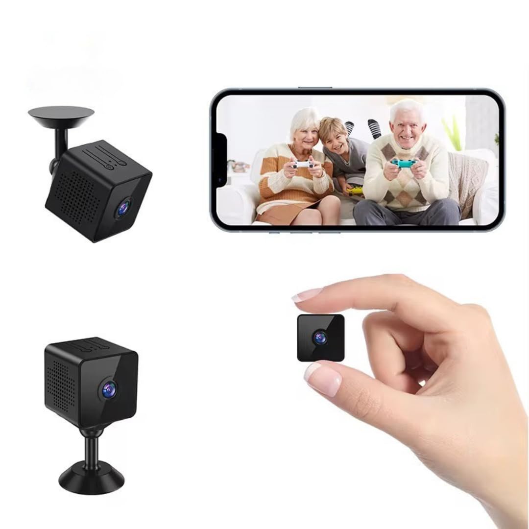 Mini Cámara Espía 1080P con Visión Nocturna y Detección de Movimiento - Cámara Oculta Inalámbrica, Pequeña y Discreta, Ideal para Seguridad en Casa, Oficina, Niñera y Vigilancia Remota