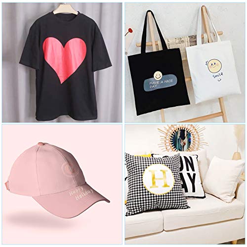 NANAPLUMS Plotterfolie Textil, 30.5cm×4m Transferfolie Plotter Flexfolie für Cricut und Silhouette Cameo, Verwendet in… – Bild 6