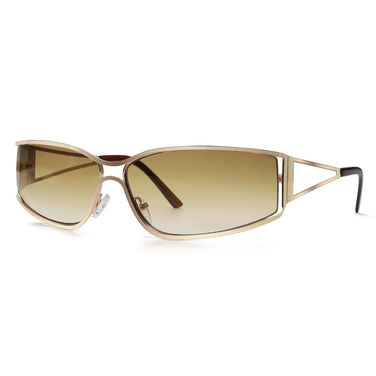 BOTENY2k Sunglasses for Women,Fashion Metal Y2k Glasses,Trendy 2000S Sunglasses Aesthetics Y2k Shades Accessories