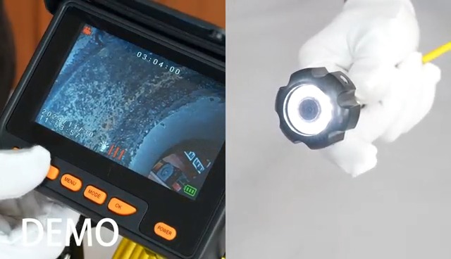 Sewer Camera 200FT,8500mAH 32GB HD JQKJCAM Duct Drain Pipe