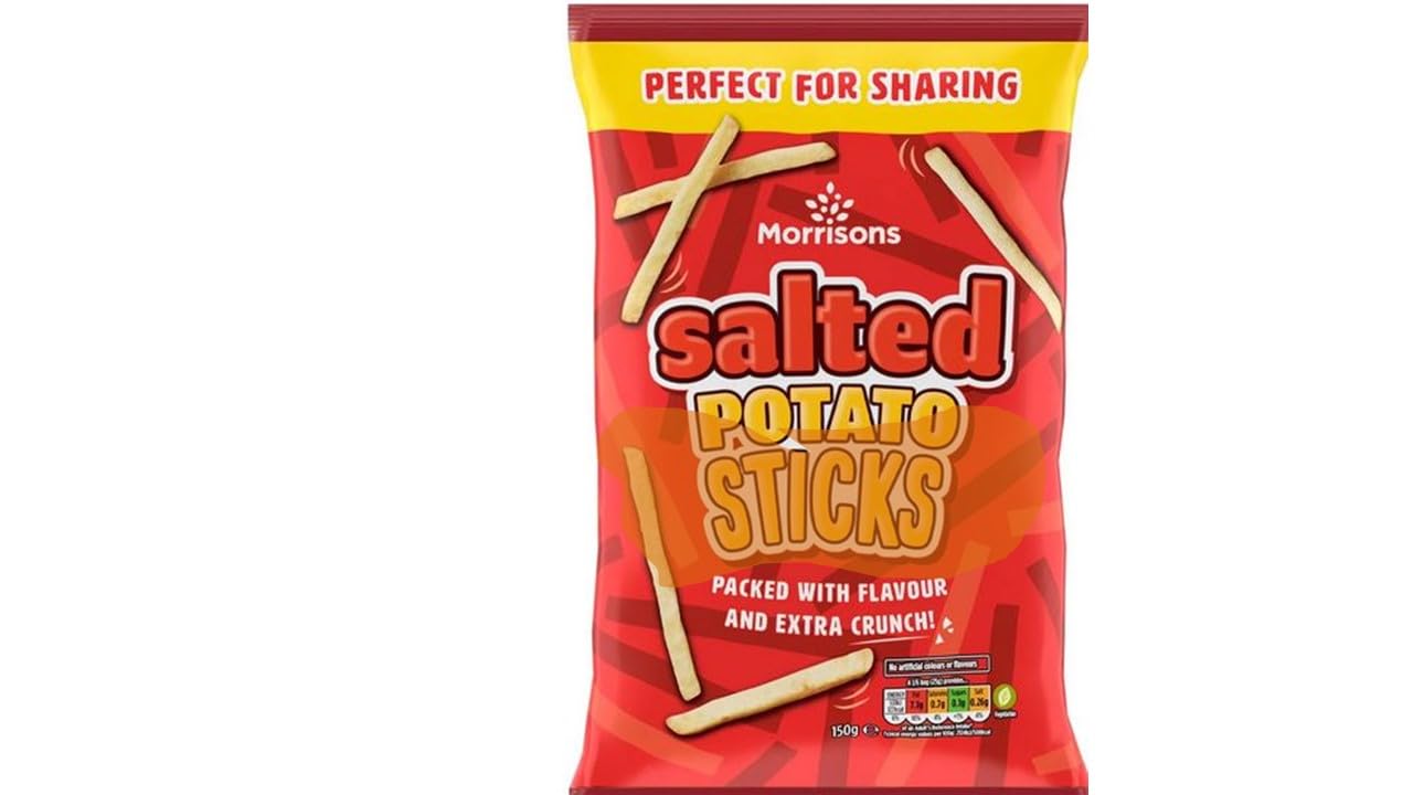 Salted Potato Sticks 150g, Precisely seasoned with salt to enhance the natural potato taste whilst maintaining the perfect flavour balance