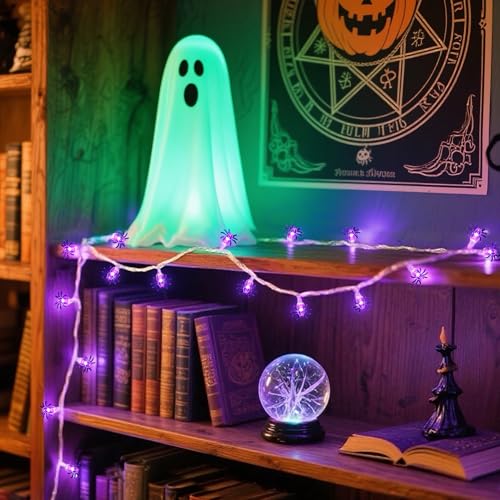 2PCS Spider String Lights Halloween Party Decorations Battery Operated - image 4