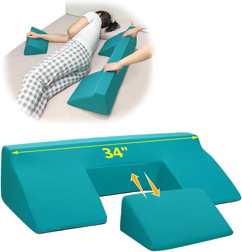 Bed Sore Turning Wedge Pillow for Sleeping Positioning Bed Sores Treatment Pressure Ulcer Cushion Bedridden Patient Elderly Anti Bedsore Turn Over Pad Triangle Medical Nursing After Surgery Wedges