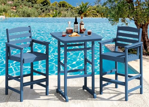 SERWALL 3-Piece HDPE Adirondack Set