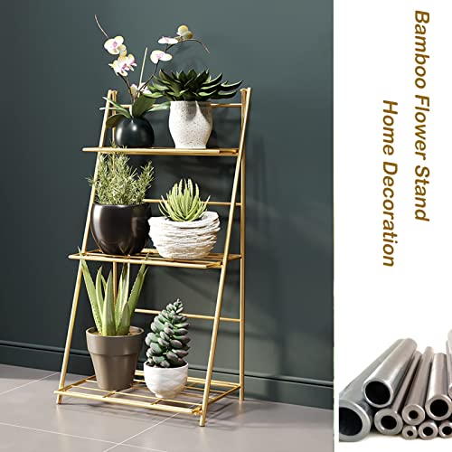 Support pour pots de fleurs en métal pour optimiser l'espace de votre salon avec style