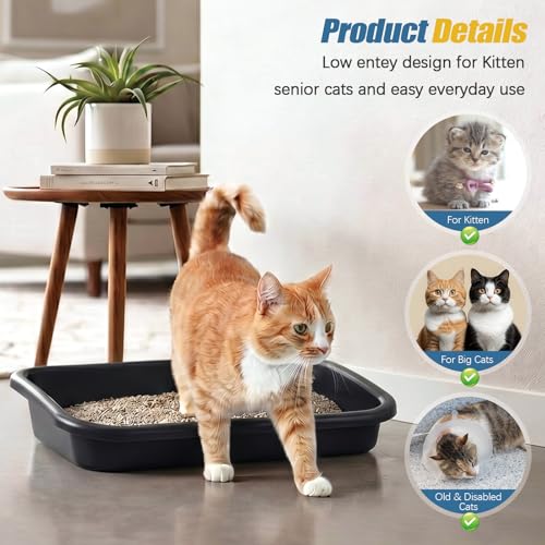 Uiifan Set 6 Pzs Arenero para Gatos Tamaño Extra Grande miniatura 5