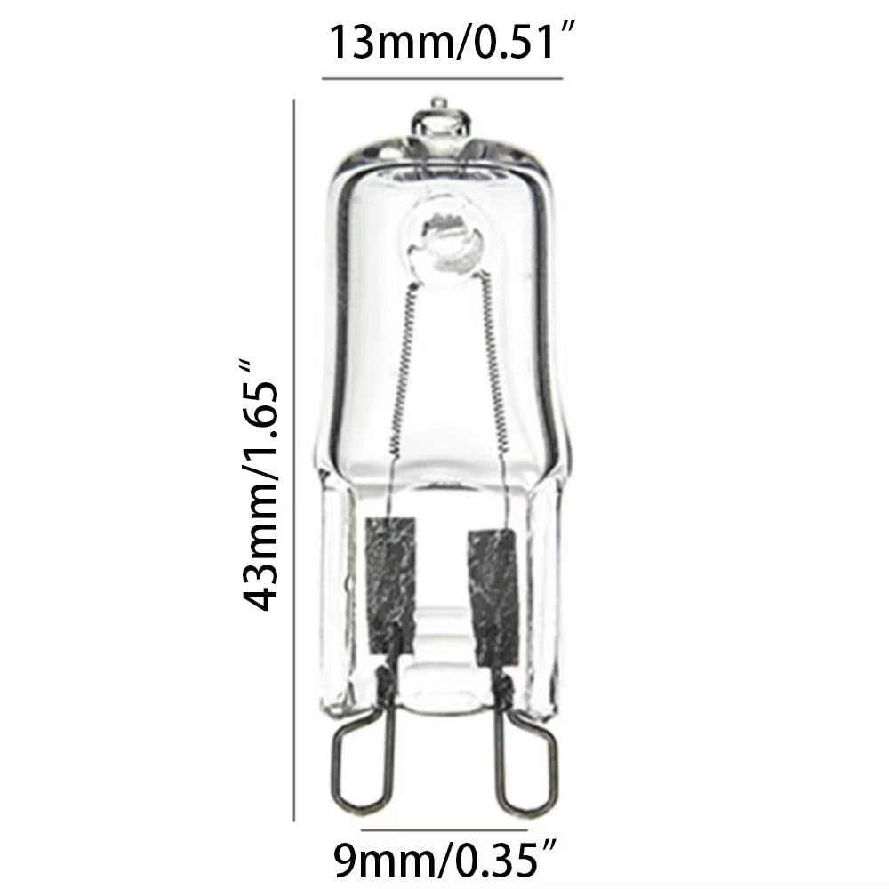 RuLEDne Lampadine Alogene G9 40W 2800K Bianco Caldo, Lampadina G9