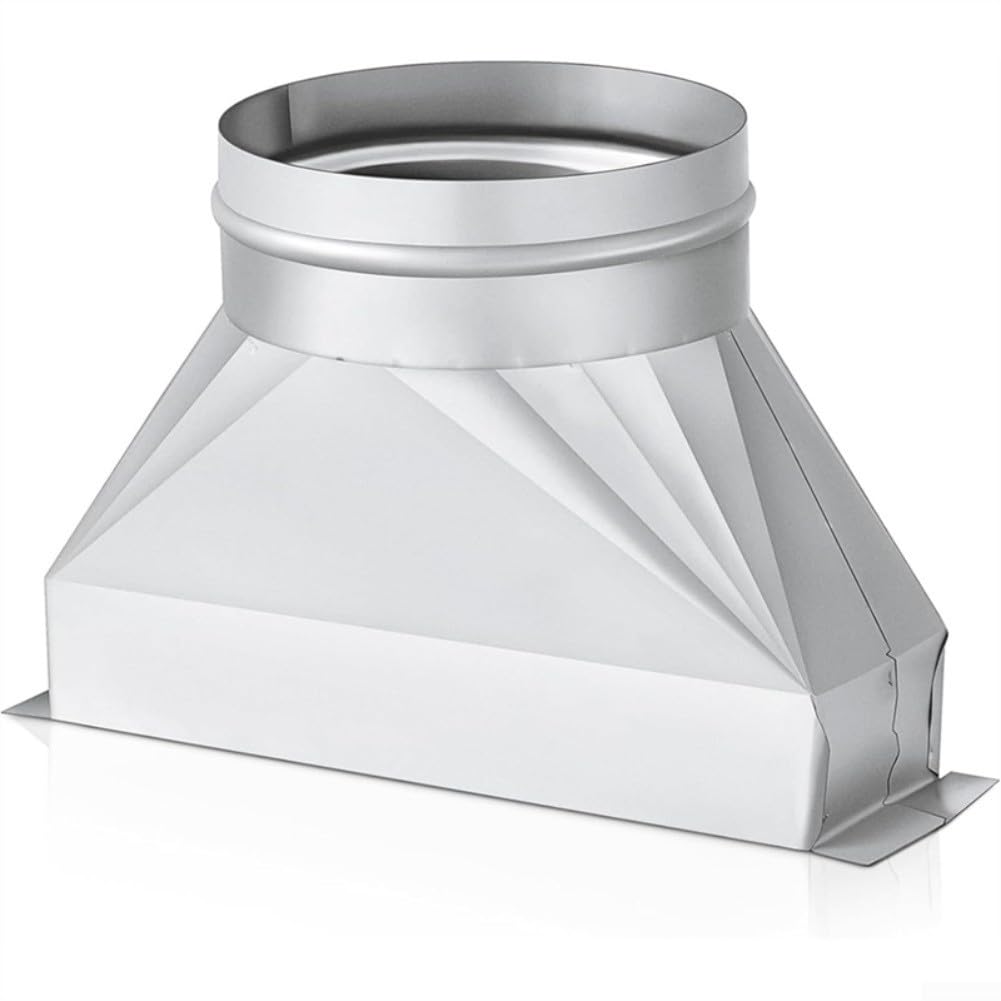 Conduit de transition galvanisé rigide de 15,2 cm pour réseau CVC