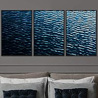 3 Piece Framed Canvas Wall Art Abstract Industrial Modern Art Multicolor Patterns Canvas Prints Home Artwork Decoration for Living Room,Bedroom - 16