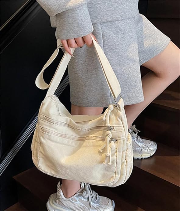 Image of Denim Purses for Women Denim Crossbody Handbags Jean Casual Lightweight Shoulder Tote Purse