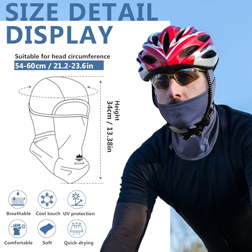 Image of Balaclava Ski Mask, Sun UV Protection Breathable Full Head Face Mask for Men Women Skiing Cycling