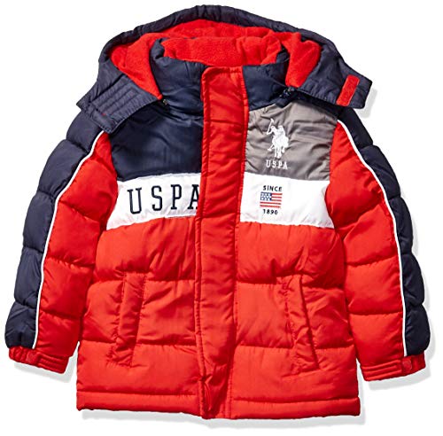 U.S. Polo Assn. Boys' Hooded Bubble Jacket